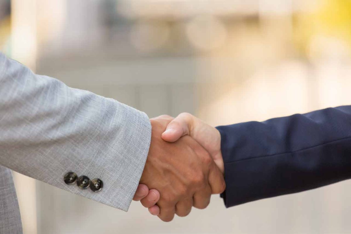 Business handshake